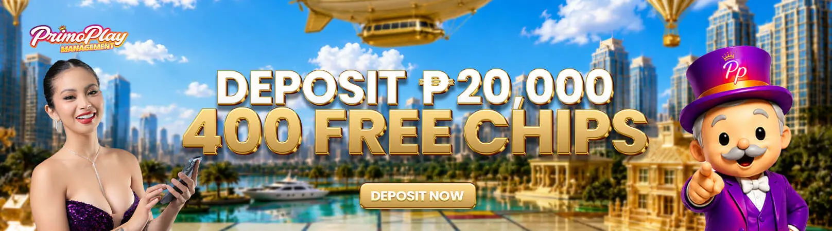 Deposit 20000 and get 400 free chips