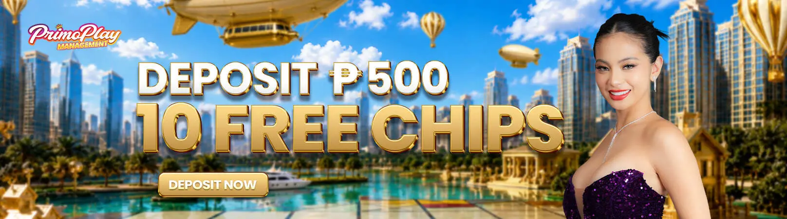 Deposit 500 and get 10 free chips